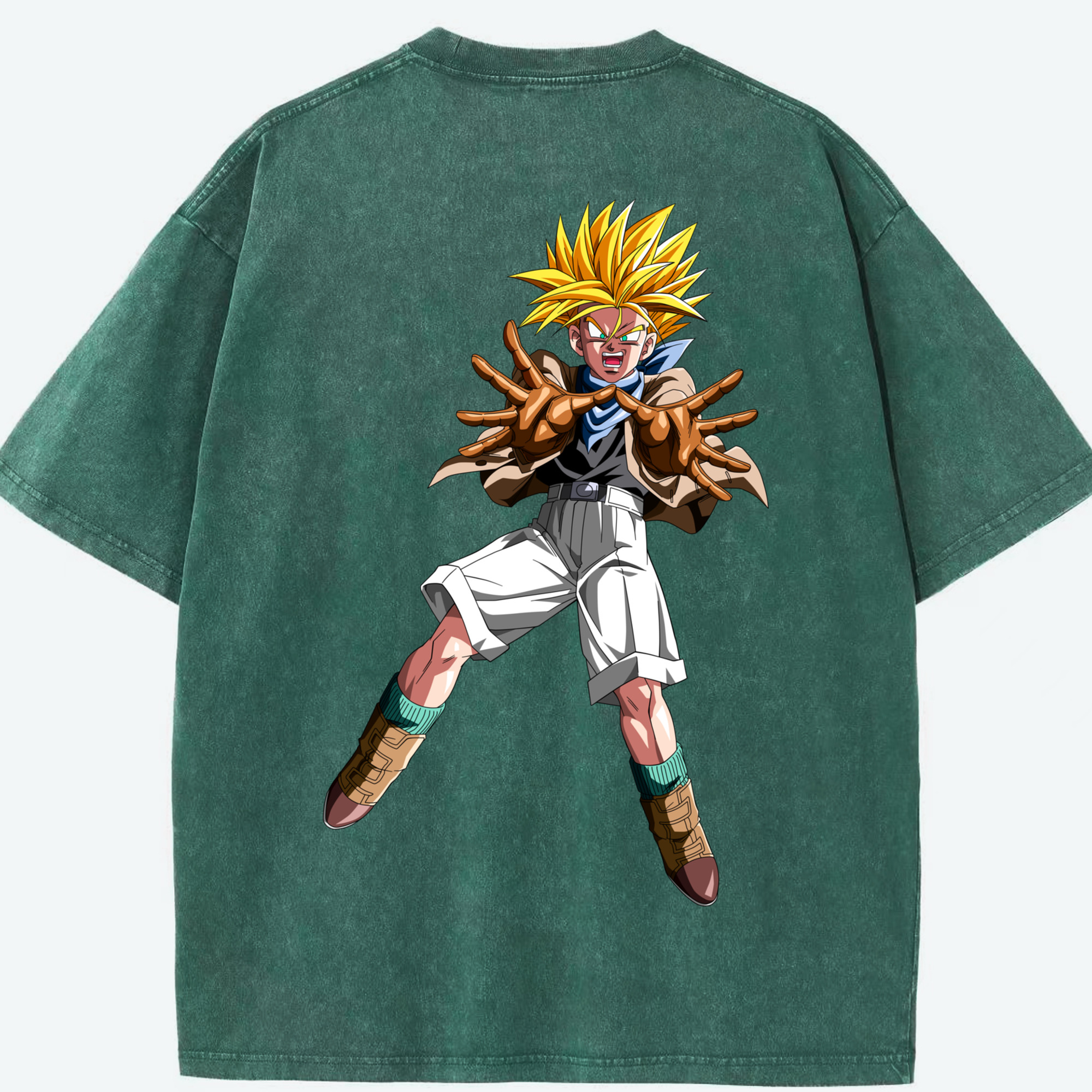 （画像用） ドラゴンボール DRAGON BALL 綿100% ヴィンテージ風 半袖Tシャツ（背面プリント）